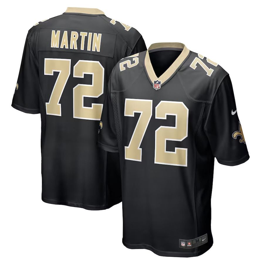 Men New Orleans Saints #72 Nick Martin Nike Black Game Player NFL Jersey->new orleans saints->NFL Jersey